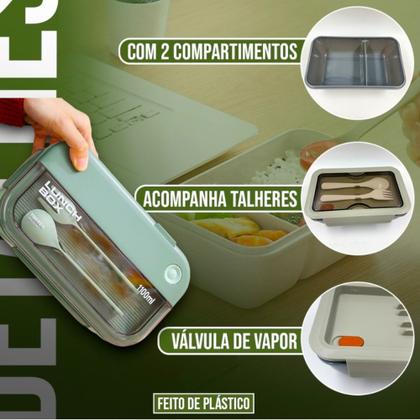 Imagem de Kit Bolsa Térmica + Pote Térmico Feminina Masculina Lancheira Porta Marmita Lanche Bebida Estudante