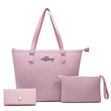 Imagem de Kit Bolsas  Grande + Bau + Carteira Feminina Willibags .