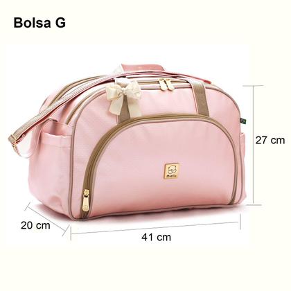 Imagem de Kit Bolsas Maternidade Bebe Menina Menino Enxoval Prática Miellu - Grande, Média e Trocador