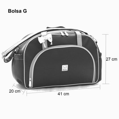 Imagem de Kit Bolsas Maternidade Bebe Menina Menino Enxoval Prática Miellu - Grande, Média e Trocador