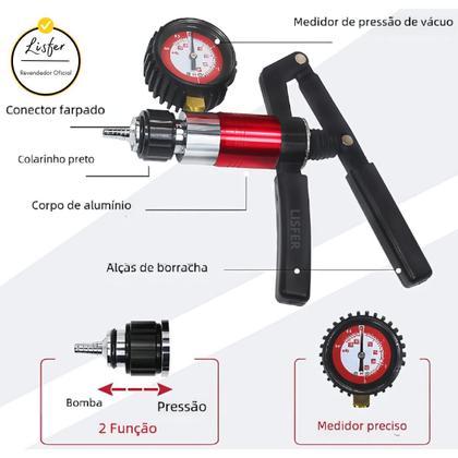 Imagem de Kit Bomb/ Manual De Pressão E Vácuo Com 21 Peças - Lisfer