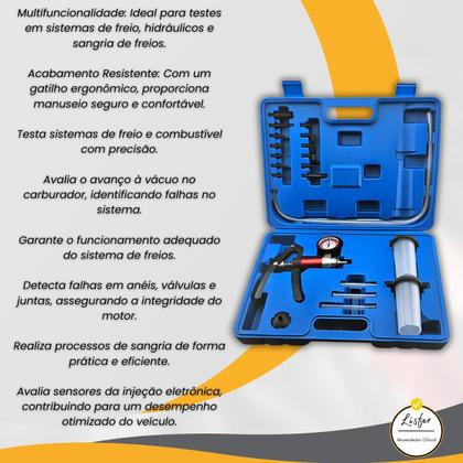 Imagem de Kit Bomb/ Manual De Pressão E Vácuo Com 21 Peças - Lisfer