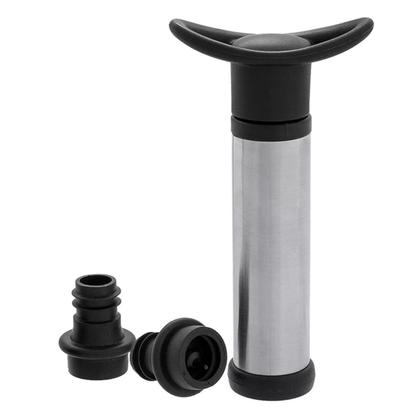 Imagem de Kit Bomba A Vácuo + 2 Rolhas Silicone Garrafa Vinho Sucção