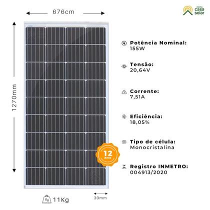 Imagem de Kit Bombeamento Solar 300W Resun Bomba Seaflo 408L/h a 360L/h