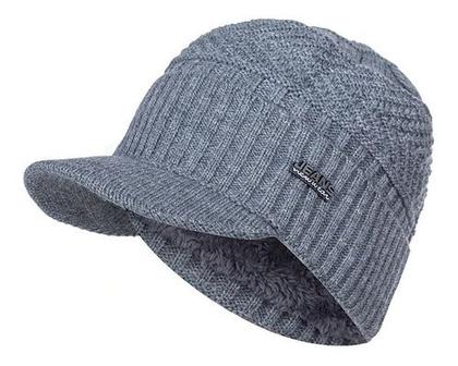 Imagem de Kit Boné Boina Gorro Cachecol Beanie Forrada Lã Inverno