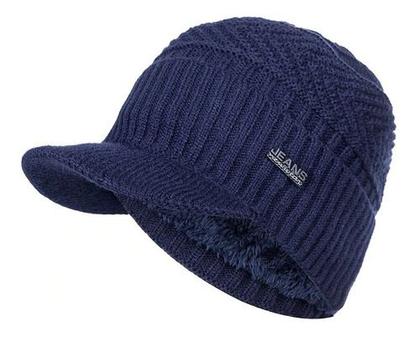 Imagem de Kit Boné Boina Gorro Cachecol Beanie Forrada Lã Inverno