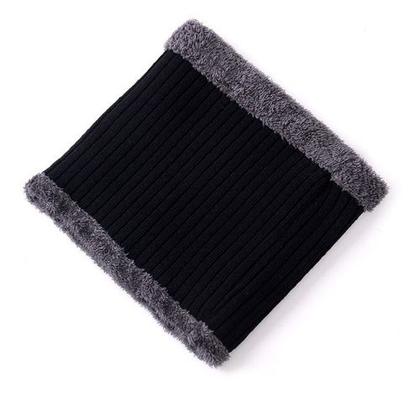 Imagem de Kit Boné Boina Gorro Cachecol Beanie Forrada Lã Inverno