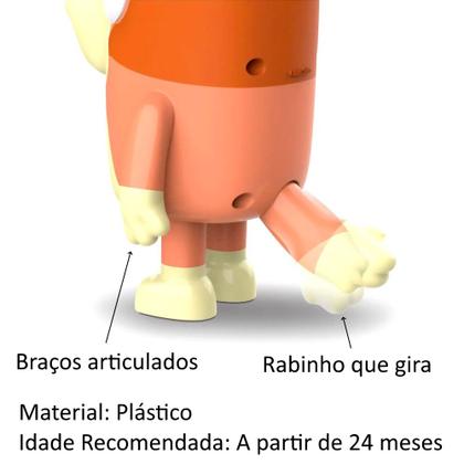 Imagem de Kit Boneca Bingo do Desenho Bluey 20cm com Copo Original