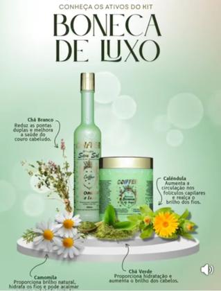 Imagem de kit Boneca de Luxo Coiffer 2itens Chá Verde e Calêndula Anti Oleosidade Queda e Quebra