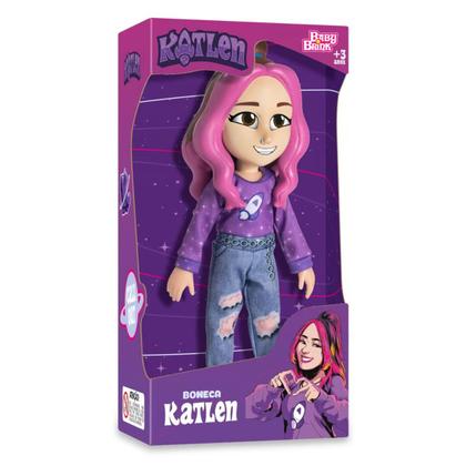 Imagem de Kit Boneca Emilly Vick e Katlen dos Rosa Youtuber 25cm Vinil