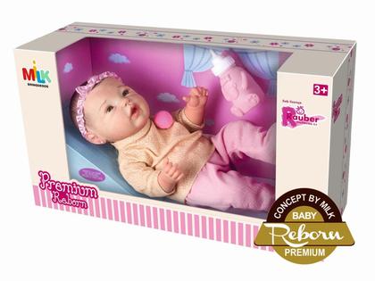Imagem de Kit Boneca Roupinha E Mamadeira Bebe Reborn Para Meninas