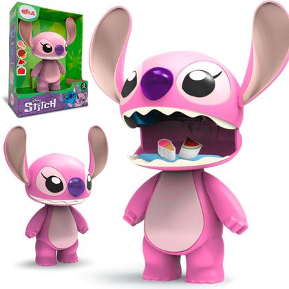 Imagem de Kit Bonecos Stitch E Angel Tamanho Grande 24cm Brinquedo Menina e Menino Original Elka