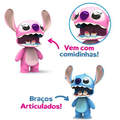 Imagem de Kit Bonecos Stitch E Angel Tamanho Grande 24cm Brinquedo Menina e Menino Original Elka