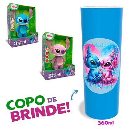 Imagem de Kit Bonecos Stitch E Angel Tamanho Grande 24cm Brinquedo Menina e Menino Original Elka