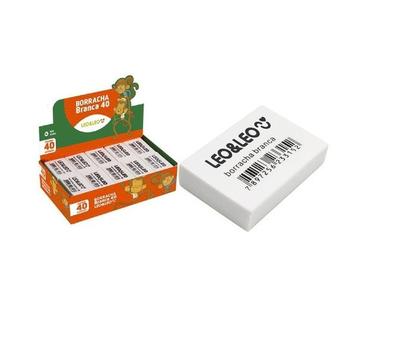 Imagem de Kit Borracha Branca Escolar Nº40 Caixa C/40 Unidades