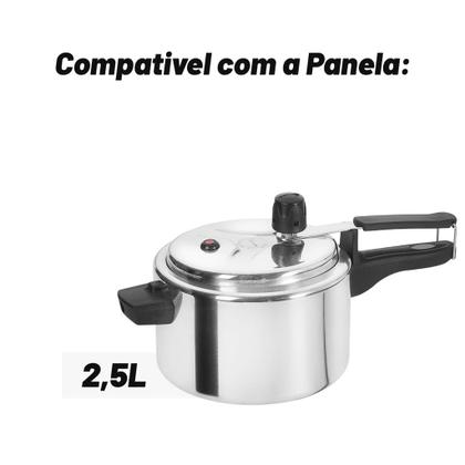 Imagem de Kit Borracha + Válvula Panela de Pressão Fortlar 2,5L Original