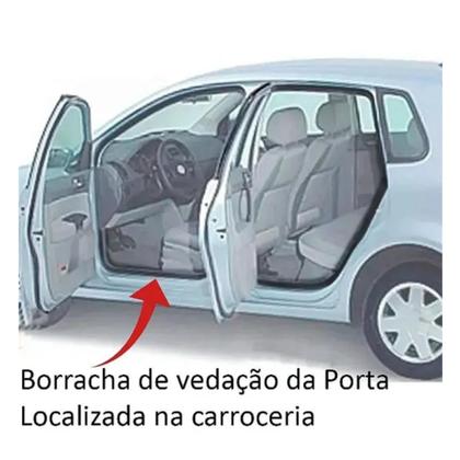 Imagem de Kit Borracha Vedação Das 4 Portas + Borracha Do Porta Malas Grand Siena 2012 A 2021