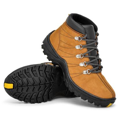 Imagem de Kit Bota Coturno Sola Tratorada Conforto Yoyo Store Com Uma Carteira Básica