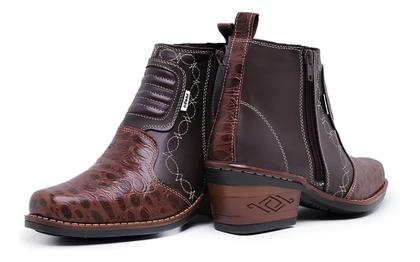 Imagem de Kit Bota Country Texana com Chapéu Rodeio Masculino Couro