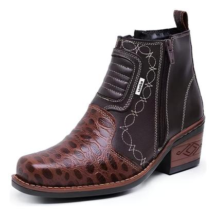 Imagem de Kit Bota Country Texana com Chapéu Rodeio Masculino Couro