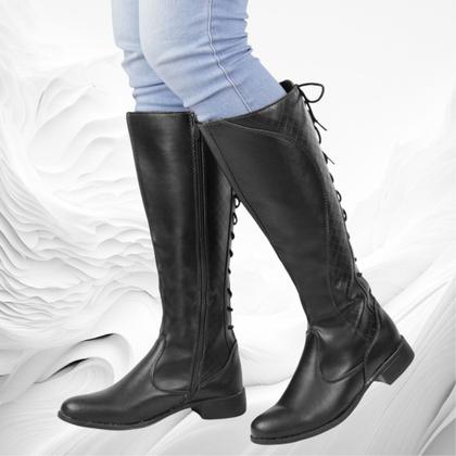 Imagem de Kit Bota Feminina Montaria Cano Longo Com Bolsa Pequena Porta Celular