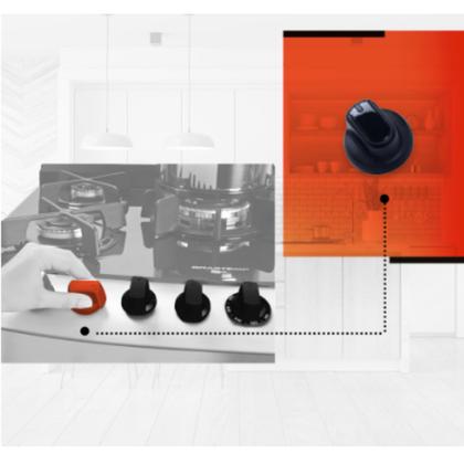 Imagem de Kit Botão Fogão + Forno Brastemp 4 Bocas BFD4 BFS4 BFO4