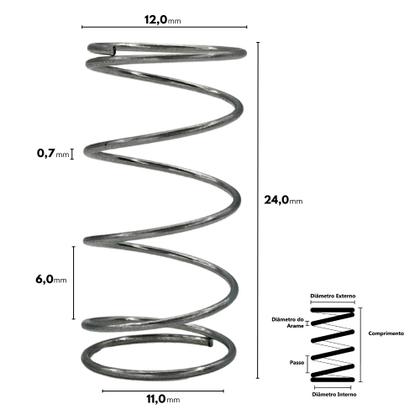 Imagem de Kit Botão Trava Tecla com Mola Compatível com Aspirador Karcher VCL2 VCL3 9.303-591.0 9.303-592.0