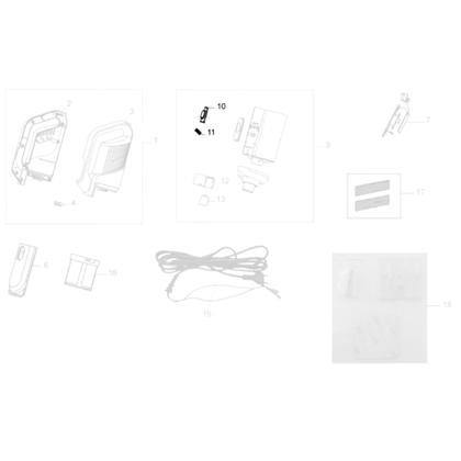 Imagem de Kit Botão Trava Tecla com Mola Compatível com Aspirador Karcher VCL2 VCL3 9.303-591.0 9.303-592.0