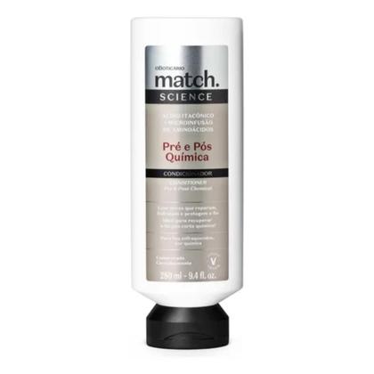Imagem de Kit Boticário Match Science Pré E Pósquímica Shampoo 300ml, Condicionador 280ml e Máscara Capilar Crescimento 250g