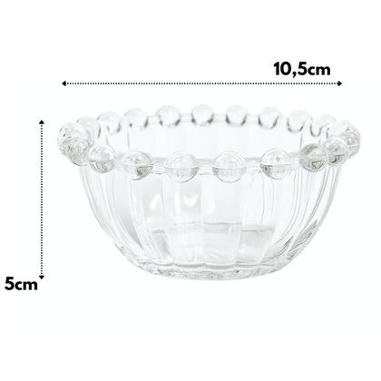 Imagem de Kit Bowl Tigela de Vidro 6un 150ml p/ Sobremesa Dumiat