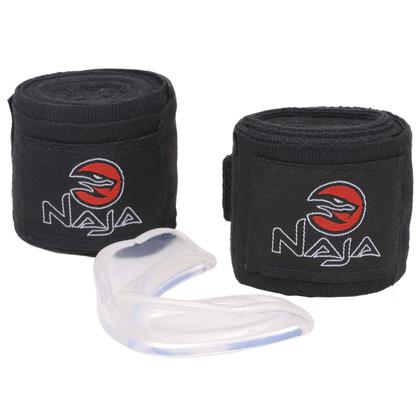 Imagem de Kit Boxe Muay Thai - Luva Extreme + Bandagem + Protetor Bucal - Naja