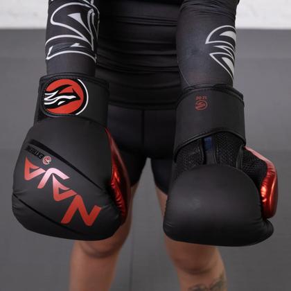 Imagem de Kit Boxe Naja Extreme: Luva + Bandagem + Bucal - Vermelho