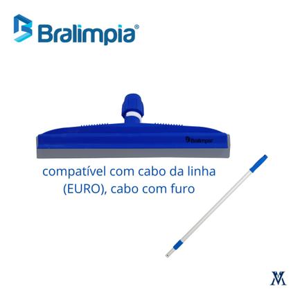 Imagem de Kit Bralimpia c/ Fibras + Suporte LT + Cabo e Rodo Dry