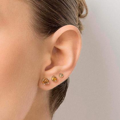 Imagem de Kit Brinco Formado Por Um Par Com 2  Cristai 527190