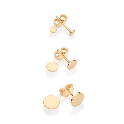 Imagem de Kit brinco redondo banhado a ouro  527272 Rommanel