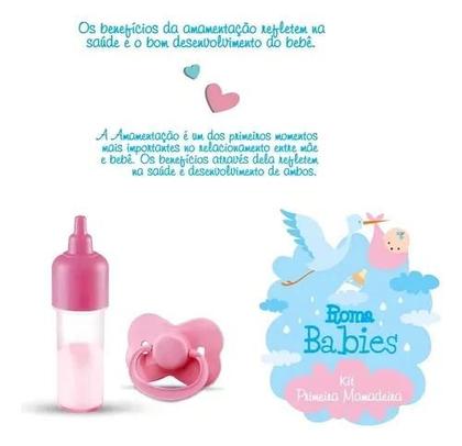 Imagem de Kit Brinquedo Babies Primeira Mamadeira Chupeta 5006 Roma