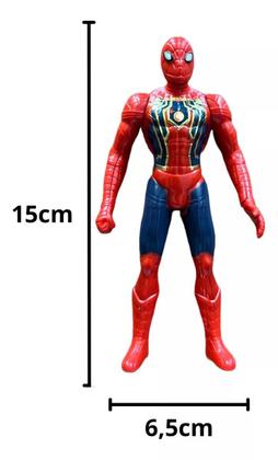 Imagem de Kit Brinquedo Boneco Homem Aranha Com Luva e Lançador e 3 Dardos