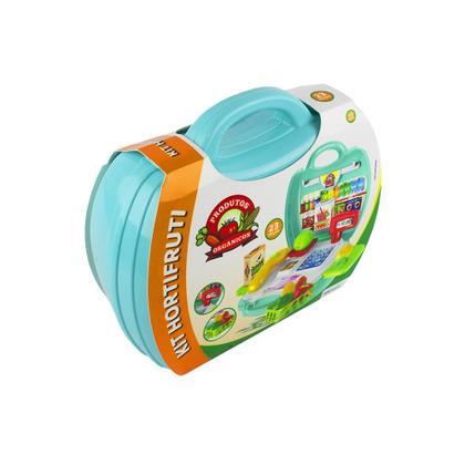 Imagem de Kit Brinquedo Infantil Maleta de Hortifrúti 20 Peças