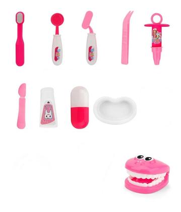 Imagem de Kit Brinquedo Infantil Médico Dentista Acessórios.