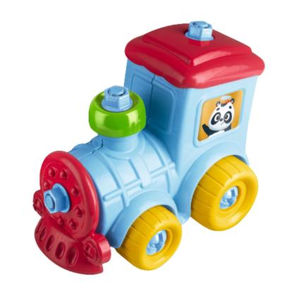 Imagem de Kit Brinquedo Infantil Motinha Trenzinho Caminhão Carrinho Educativo Colorido Dia das Crianças Menina Menino Aniversário Festas Eventos Viagens