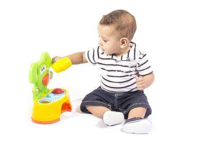 Imagem de Kit Brinquedo Martelo Bate Bate Didático Cachorro e Ratinho