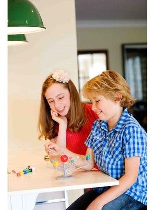 Imagem de kit brinquedo planetário sistema solar construa pinte 30cm