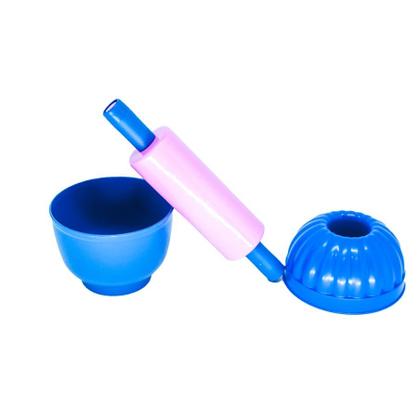 Imagem de Kit Brinquedo Rosa Cozinha Forminha Air Fryer Batedeira 17pç
