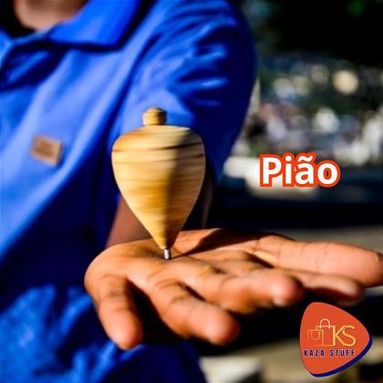 Imagem de Kit Brinquedos 3x1 - Pião, Cubo e jogo de botões