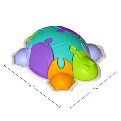 Imagem de Kit Brinquedos de Montar Tartaruga e Jacaré Didático Usual