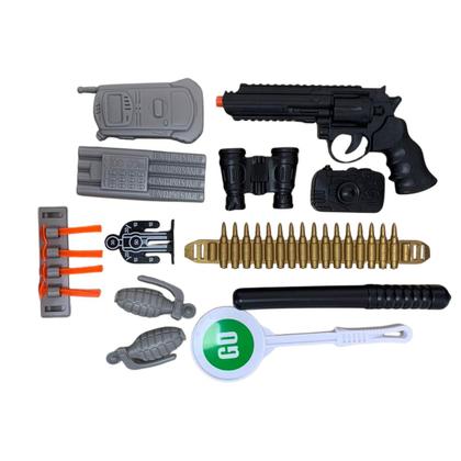 Imagem de Kit Brinquedos Eletrônicos com Pistola Infantil e Acessórios