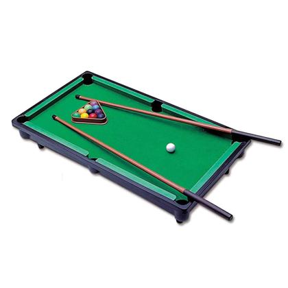 Imagem de Kit Brinquedos Infantis Jogos de Mesa Futebol de Botão e Mini Bilhar com Tacos e Bolas