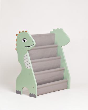 Imagem de Kit Brinquedoteca Montessori Rack Livros  Caixote Dinolitle