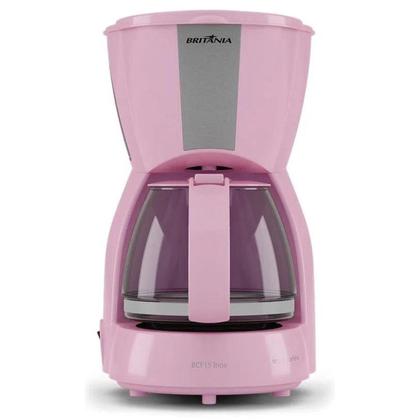 Imagem de Kit Britânia Cafeteira 15 Cafés 550W E Sanduicheira 2 Sanduíches 750W Rosa