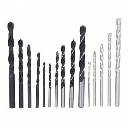 Imagem de Kit Brocas para Concreto, Metal e Madeira com 15 peças Mini X-Line BOSCH
